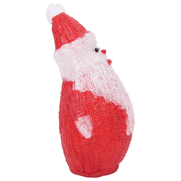 LED Weihnachtsmann Figur Acryl 28cm