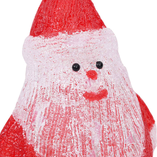 LED Weihnachtsmann Figur Acryl 28cm