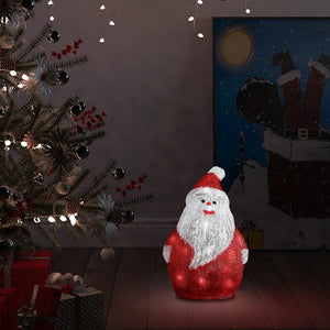 LED Weihnachtsmann Figur Acryl 28cm