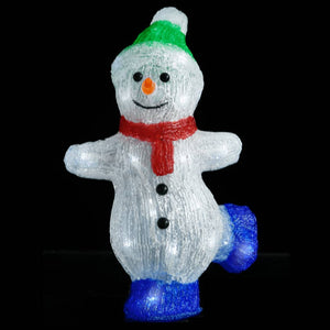 LED Schneemann Figur 30cm für Innen & Außen