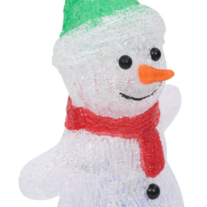 LED Schneemann Figur 30cm für Innen & Außen
