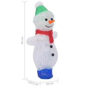 LED Schneemann Figur 30cm für Innen & Außen