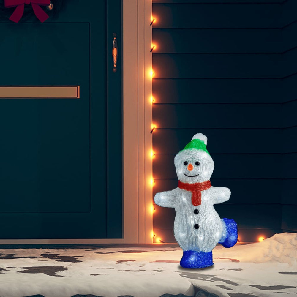 LED Schneemann Figur 30cm für Innen & Außen