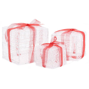 LED Geschenkboxen 3er Set, Mehrfarbig