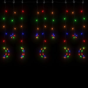 LED Stern und Mond Lichterkette mit Fernbedienung