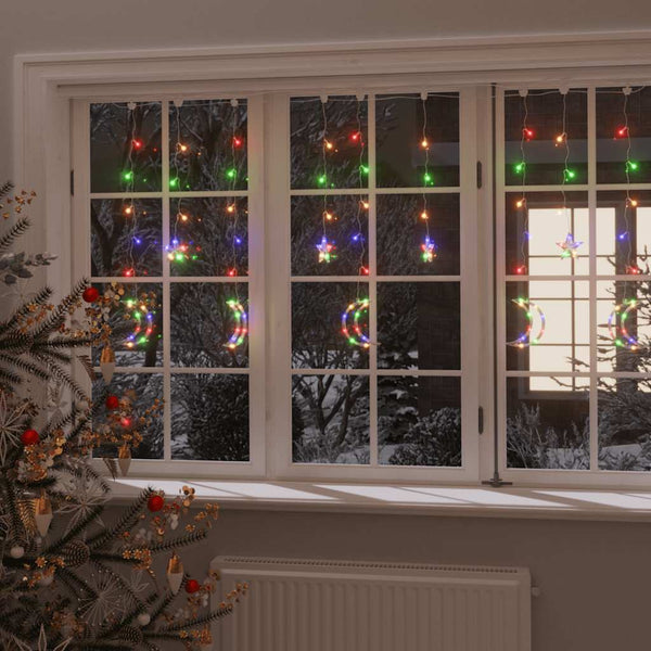 LED Stern und Mond Lichterkette mit Fernbedienung