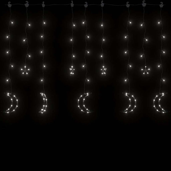 LED Stern und Mond Lichterkette mit Fernbedienung