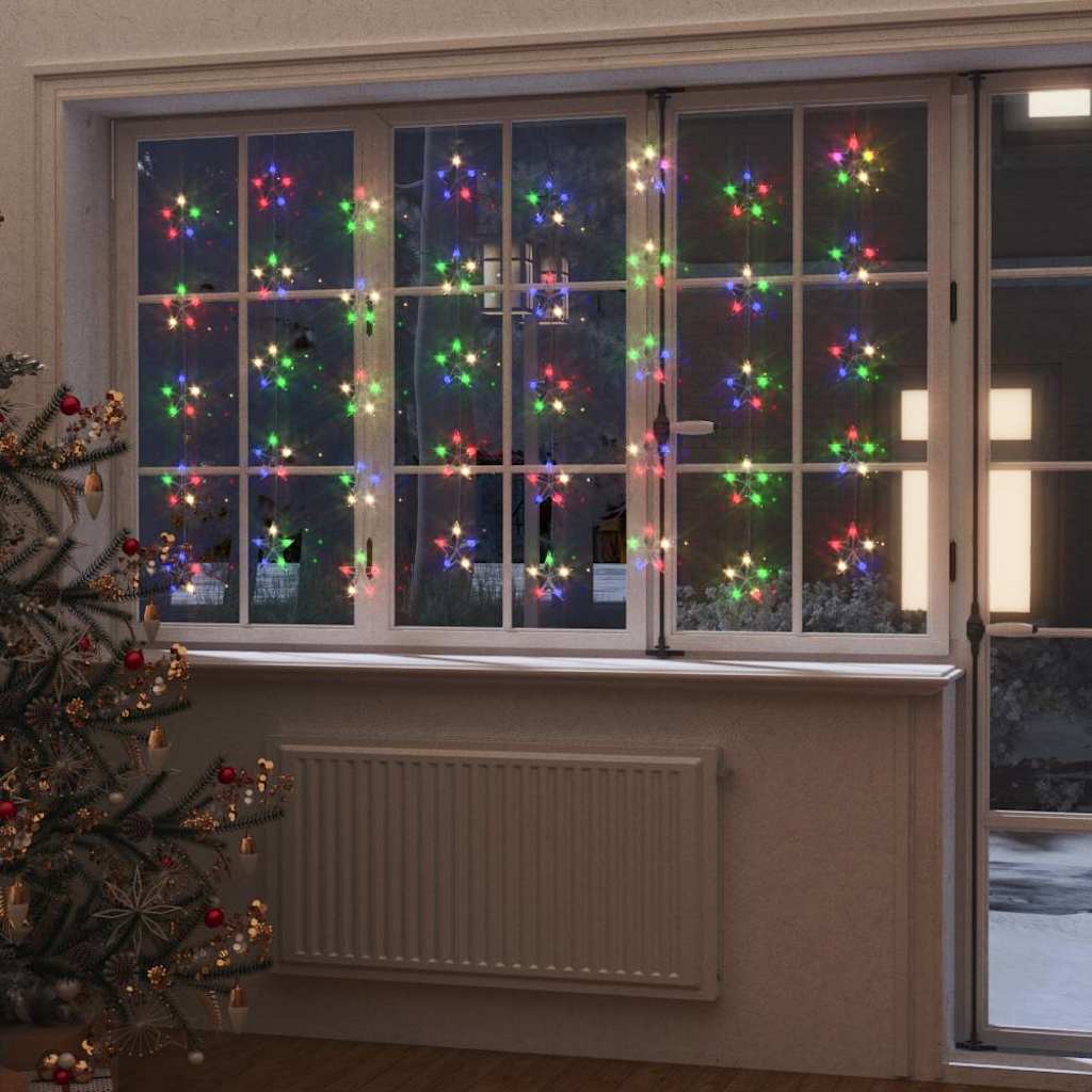 LED Sternenvorhang Lichterkette Bunt 200 LEDs