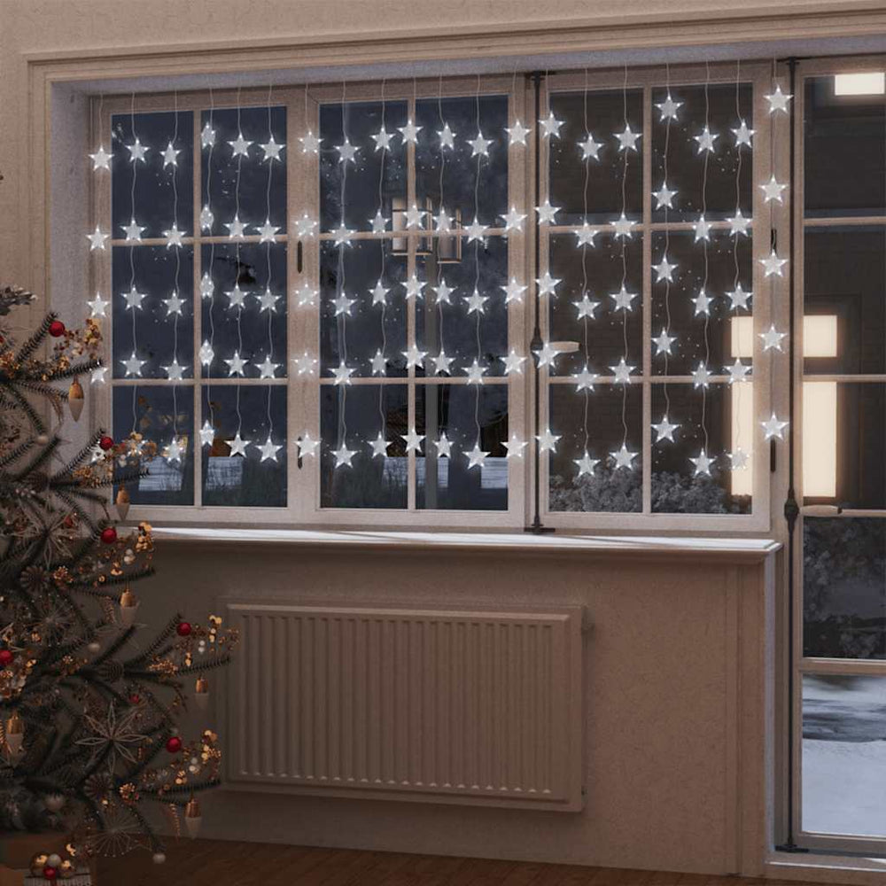 LED Sternenvorhang Lichterkette, Kaltweiß, 500 LEDs