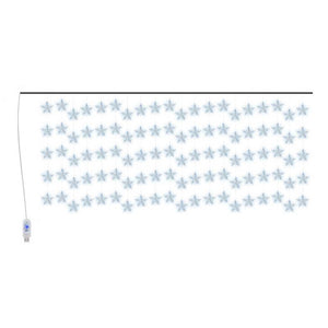LED Sternenvorhang Lichterkette Blau 500 LEDs