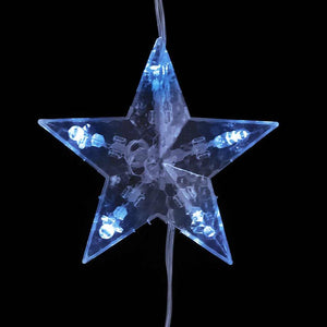 LED Sternenvorhang Lichterkette Blau 500 LEDs