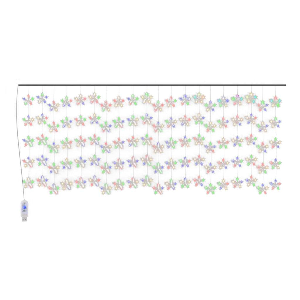 LED Sternenvorhang Lichterkette Bunt 500 LEDs