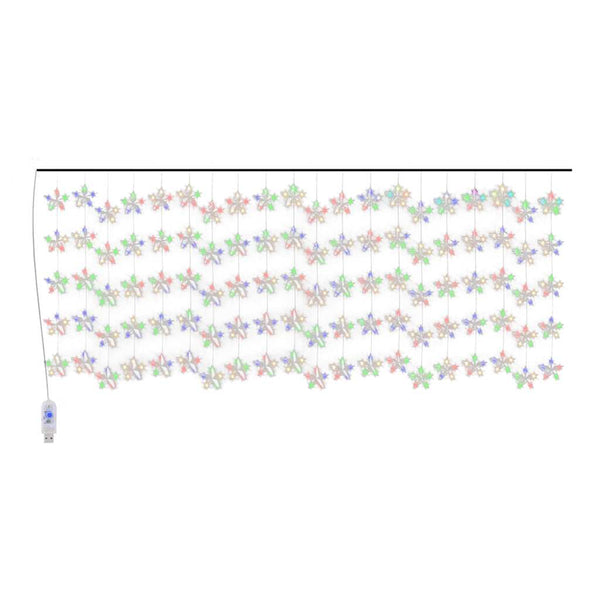 LED Sternenvorhang Lichterkette Bunt 500 LEDs