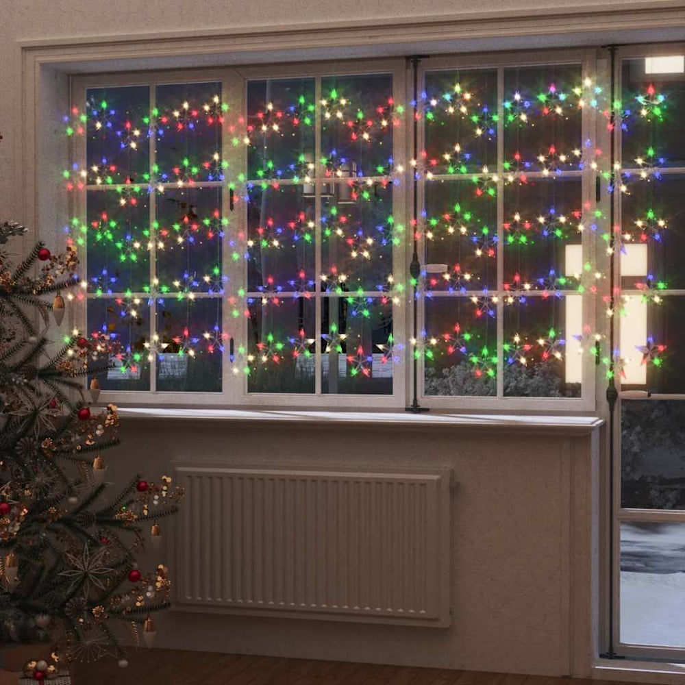 LED Sternenvorhang Lichterkette Bunt 500 LEDs