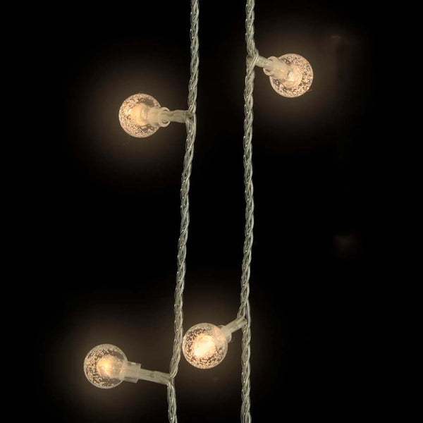 LED Lichterkette Kugeln, 20 m, Warmweiß, 8 Modi