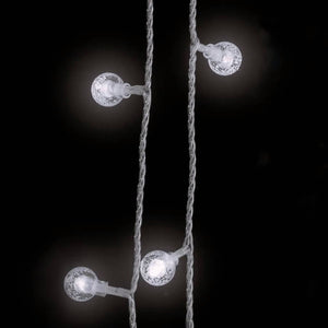 LED Lichterkette Kugeln, 20 m, Kaltweiß