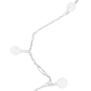 LED Lichterkette Kugeln, 20 m, Kaltweiß