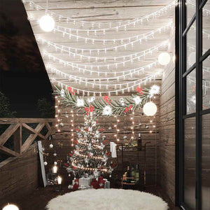 LED Lichterkette Kugeln, 20 m, Kaltweiß