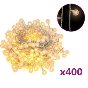 Lichterkette Kugeln 40m 400 LED Warmweiß