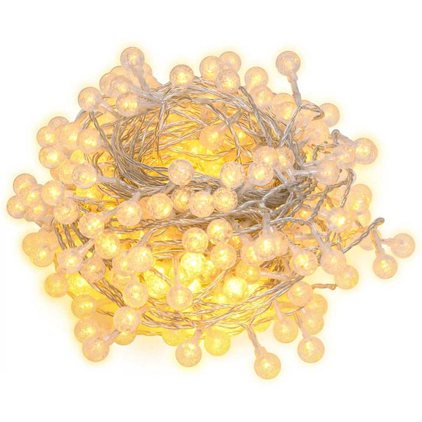 Lichterkette Kugeln 40m 400 LED Warmweiß