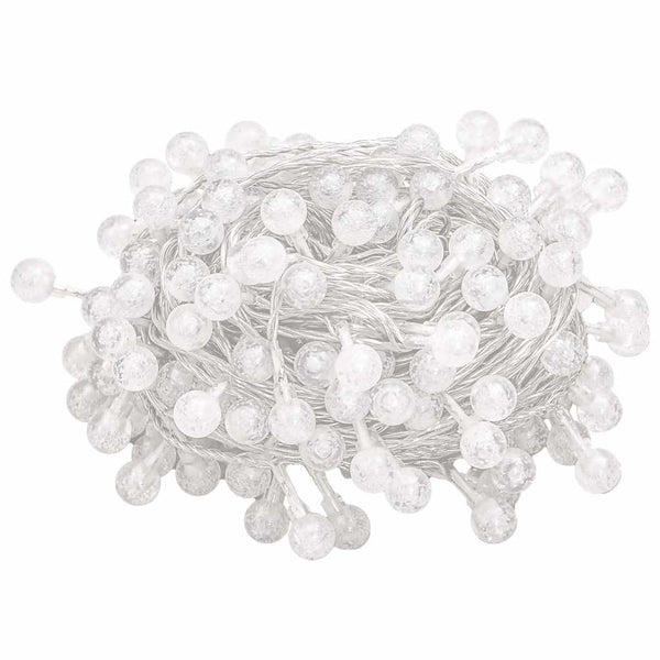 Lichterkette Kugeln 40m 400 LED Kaltweiß