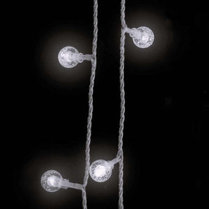 Lichterkette Kugeln 40m 400 LED Kaltweiß