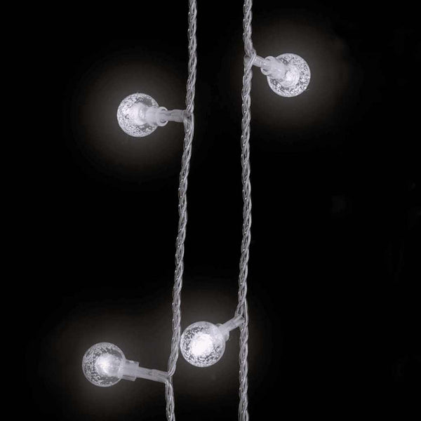 Lichterkette Kugeln 40m 400 LED Kaltweiß