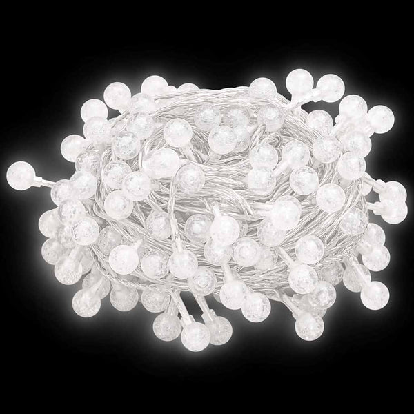 Lichterkette Kugeln 40m 400 LED Kaltweiß