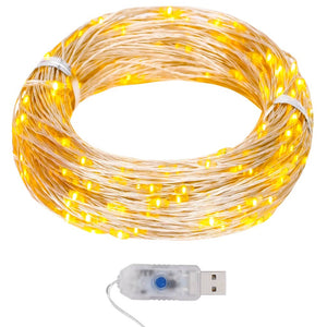 LED Lichterdraht 40m Warmweiß 400 LEDs