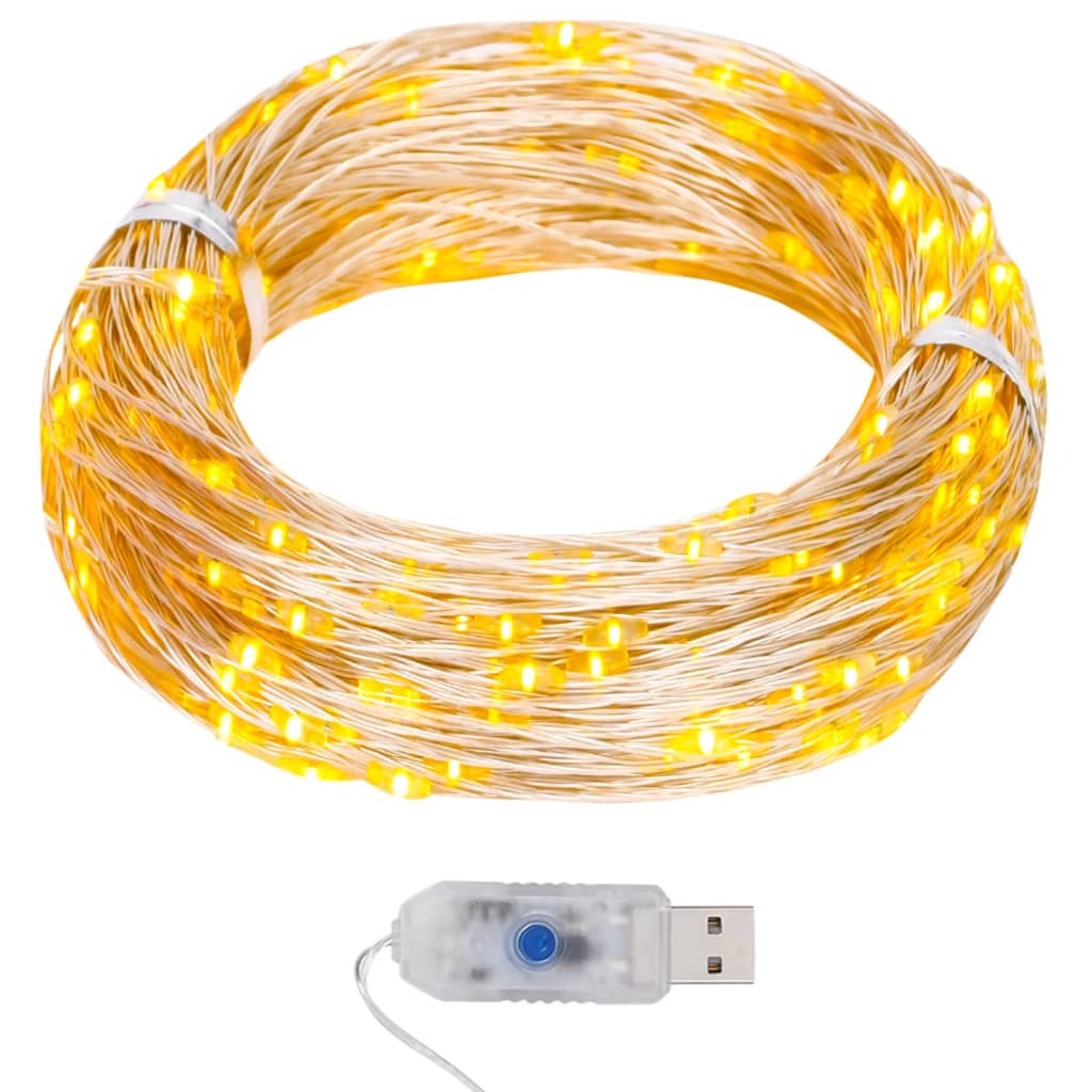 LED Lichterdraht 40m Warmweiß 400 LEDs