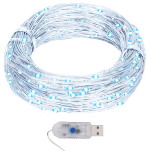 LED Lichterdraht 40m Kaltweiß 400 LEDs
