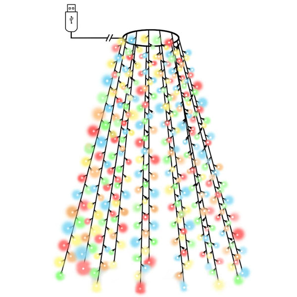 Weihnachtsbaum Lichterkette Netz 180 LEDs Mehrfarbig