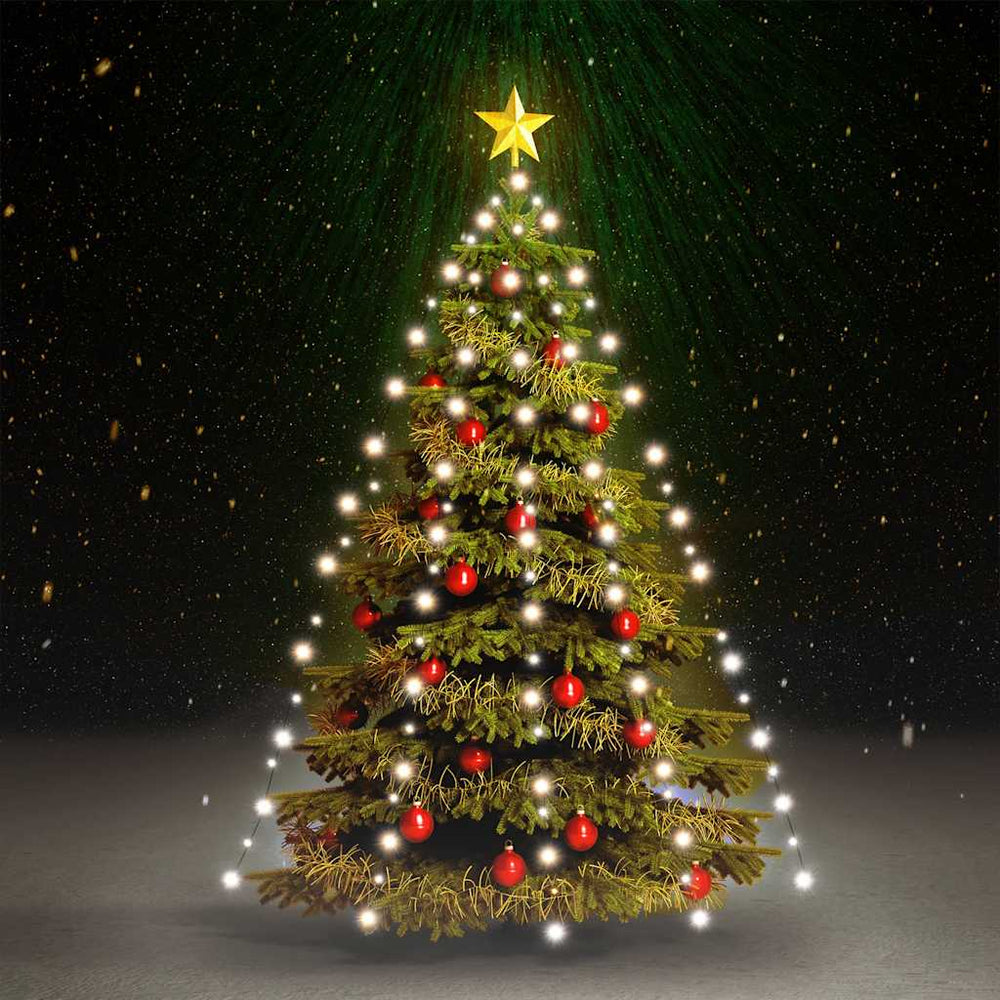 Weihnachtsbaum Lichterkette Netz 210 LEDs Kaltweiß