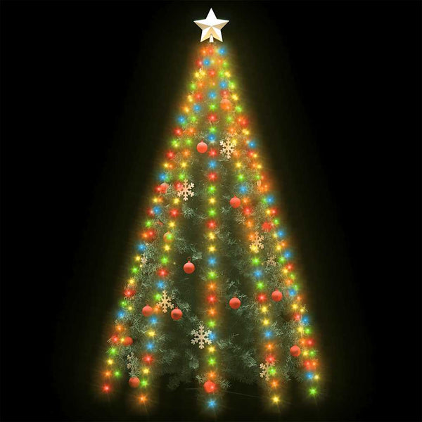 Mehrfarbiges LED-Weihnachtsbaum-Lichternetz, 250 LEDs, 250 cm