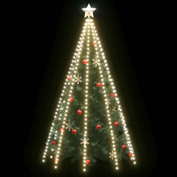 Weihnachtsbaum Lichternetz 400 LEDs Kaltweiß