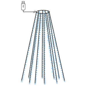 Weihnachtsbaum Lichterkette Blau 400 LEDs