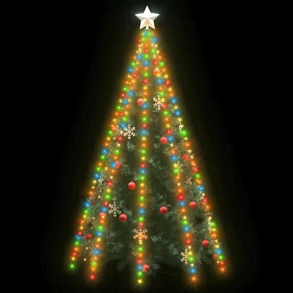 Weihnachtsbaum Lichternetz 400 LEDs Mehrfarbig 4m