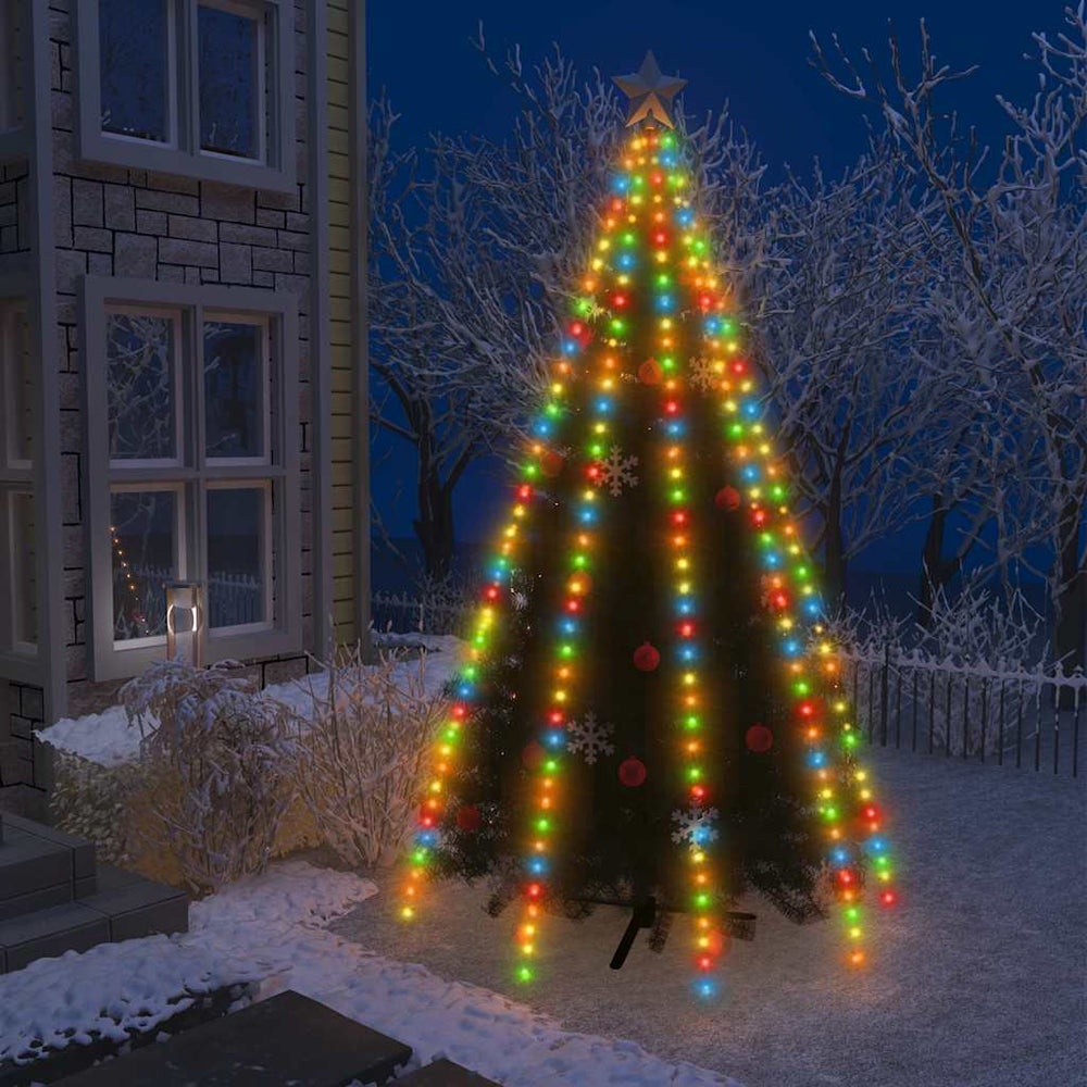 Weihnachtsbaum Lichternetz 400 LEDs Mehrfarbig 4m