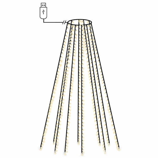 LED Weihnachtsbaumbeleuchtung Kaltweiß 500 LEDs