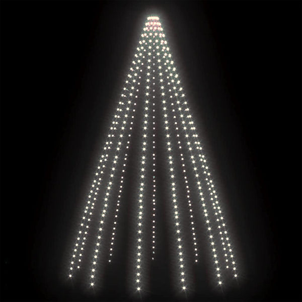 LED Weihnachtsbaumbeleuchtung Kaltweiß 500 LEDs