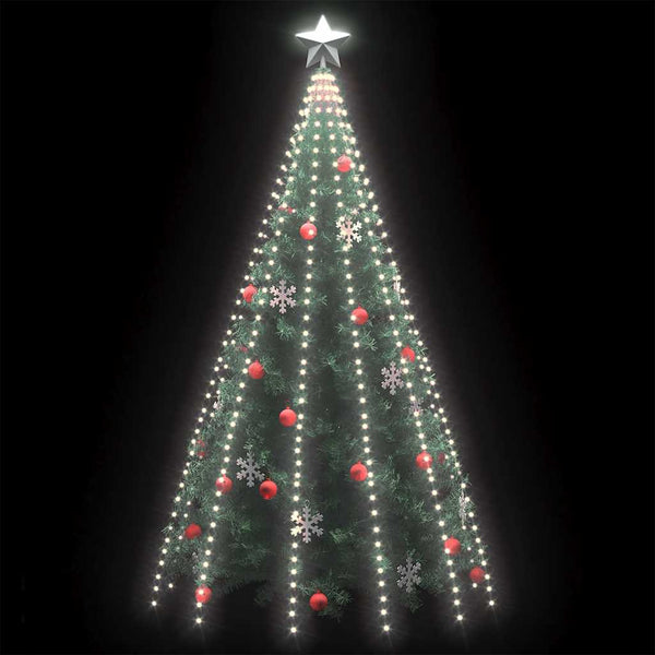 LED Weihnachtsbaumbeleuchtung Kaltweiß 500 LEDs