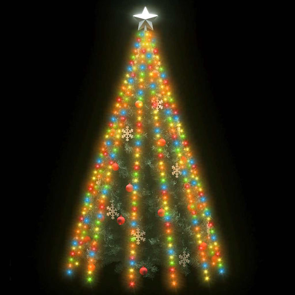 Mehrfarbige LED Weihnachtsbaumbeleuchtung, 500 LEDs, 5m