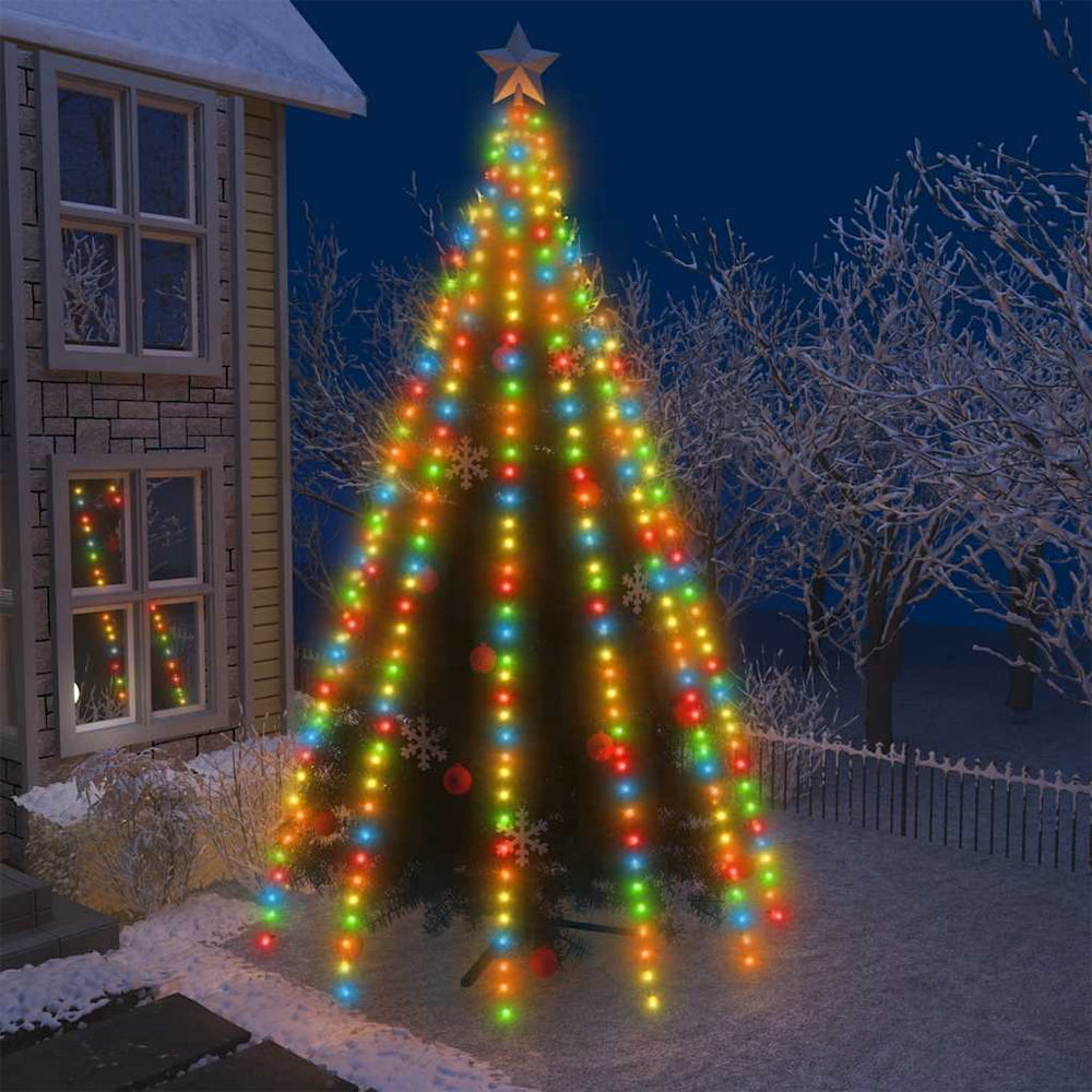 Mehrfarbige LED Weihnachtsbaumbeleuchtung, 500 LEDs, 5m