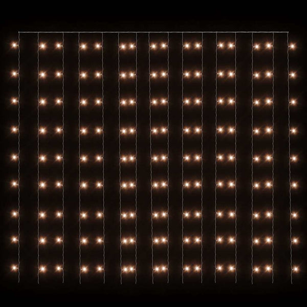 LED Lichtervorhang 3x3m Warmweiß