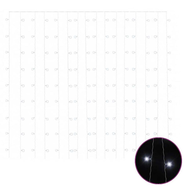 LED Lichtervorhang 3x3m Kaltweiß
