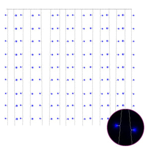 LED Lichtervorhang 3x3m Blau