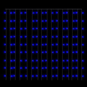 LED Lichtervorhang 3x3m Blau