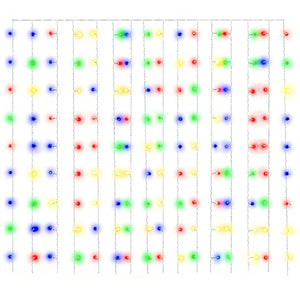 LED Lichtervorhang 3x3m Bunt