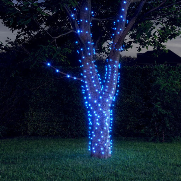 Solar Lichterkette 2x200 LED Blau