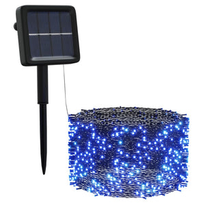 Solar Lichterkette 5er Set, 5x200 LED Blau